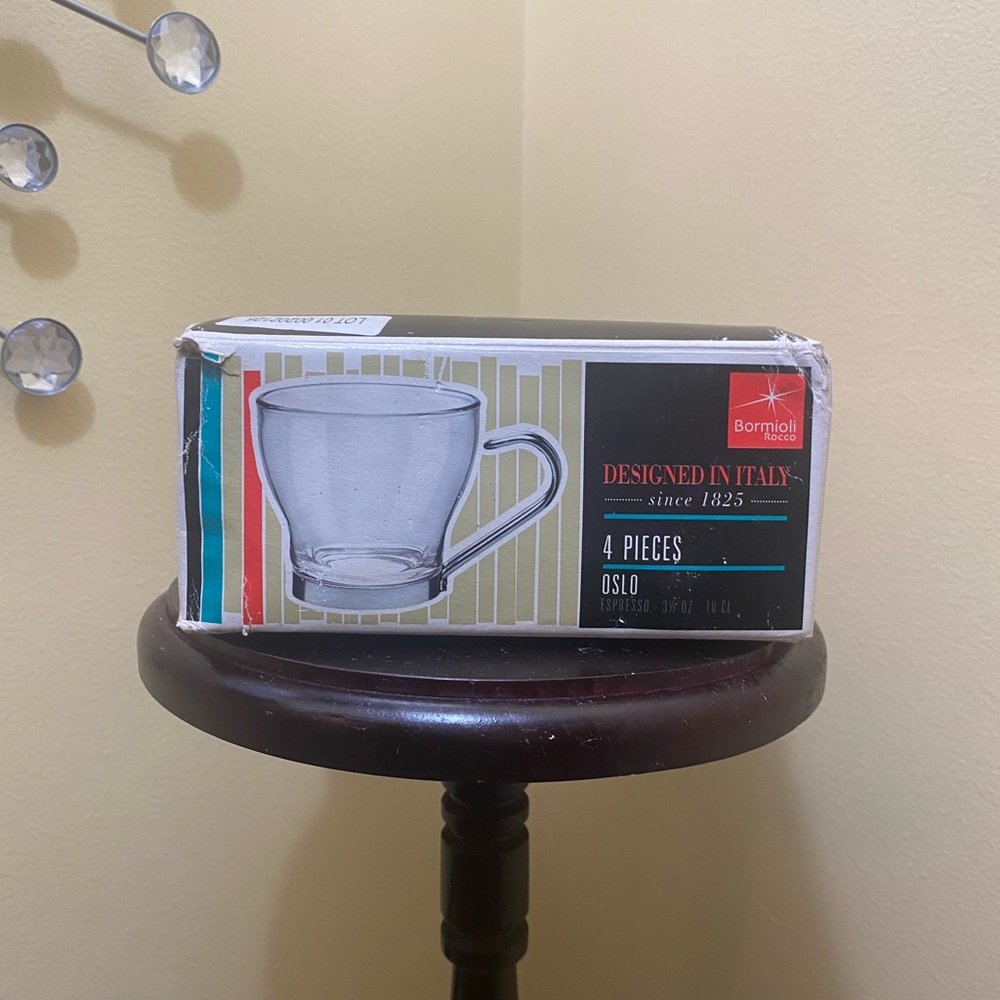 Bormioli Rocco 4 Piece Set Oslo Cappuccino Cups.